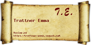 Trattner Emma névjegykártya